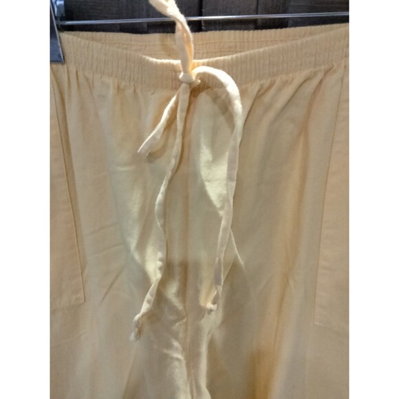 BFA Classics Women's Elastic Waist Canary Yellow Plus Size Pants 3x - Picture 7 of 10